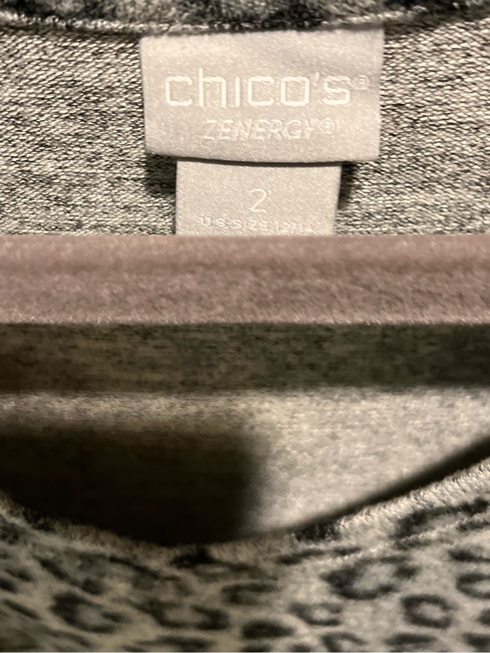 68. NWT WOMENS CHICO’S ZENERGY 2/L DETAIL TOP - Picture 2 of 5